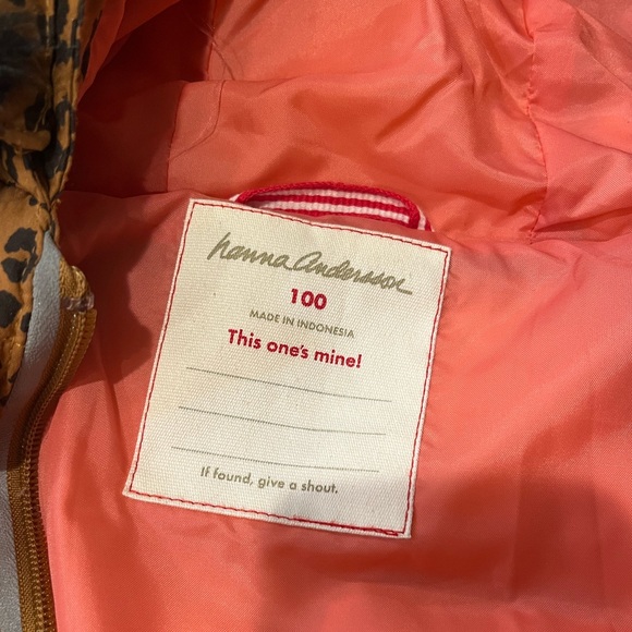 Hanna Andersson animal print puffer size 100 - Picture 6 of 7